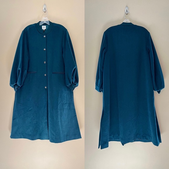 NWT Anthropologie dRa Cozy Wool Blend Puff-sleeved Coat - Picture 10 of 15